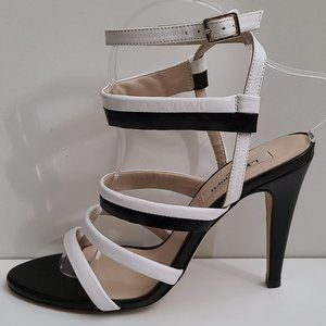 LK Bennett Giselle Black & White Strappy Sandals